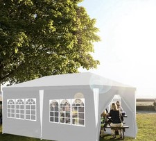 Partyzelt 3x6m Weiß Zelt Pavillon