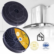 2x Aktivkohlefilter Ø 172mm für Dunstabzugshaube für AEG Elica CFC0038668 Typ 57