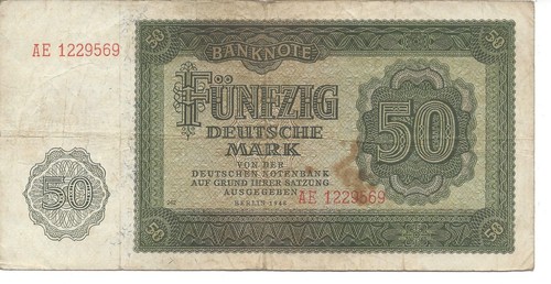 Geldschein banknote ddr - geldschein,