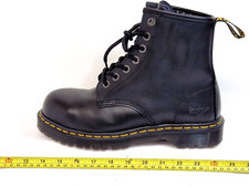 Dr Martens Industrial Herren Stahlkappe Stiefel Leder Schwarz UK 7 EU 41