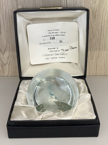 Caithness glas briefbeschwerer - caithness,