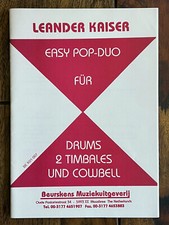 EASY POP-DUO FÜR DRUMS, 2 TIMBALES UND COWBELL – Percussion-Duo L. Kaiser
