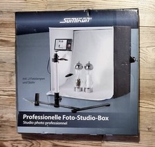Fotobox: Professionelle Foto-Studio-Box, 2 Fotolampen & Stativ, 22 W, 1.710 lm