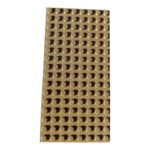 Lego platte 8x16 sand yellow - platte,