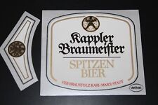 unbenutztes Bieretikett BE Kappler Braumeister - delikat - Karl-Marx-Stadt DDR