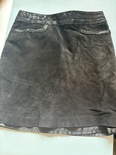 Lederrock kurz schwarz - kurz,,