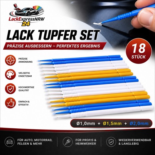 Minipinsel lacktupfer 18x set - 18x,
