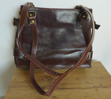Handtasche Marc Picard Braun Leder Vintage