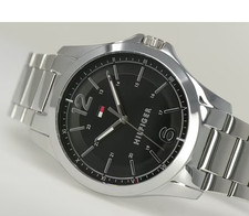 Tommy Hilfiger 1791460 Herrenuhr Armbanduhr Edelstahl silber schwarz NEU