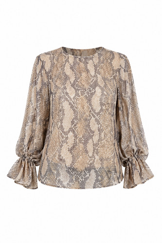 Zara bluse mit schlangenmuster - mit,