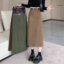 Cordrock für Damen hohe