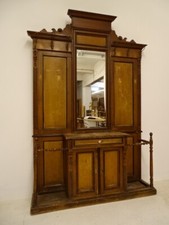 GRÜNDERZEIT GARDEROBE UM 1900 / WEICHHOLZ