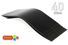 40 Bitumenmatten 2,8mm Dämmung 1m² Antidröhn FG:5kg/m² gegen KÖRPERSCHALL -B2821