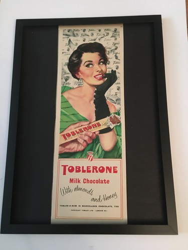 Toblerone schokolade 1958 a4 - schokolade,
