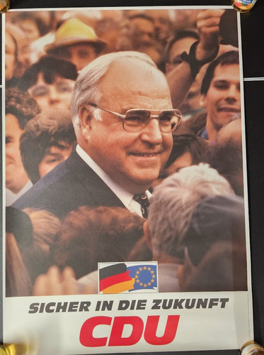 Cdu wahlplakat helmut kohl - cdu,