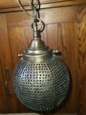 Hängelampe orientalisch Marokko Messing Kugellampe Pendelleuchte