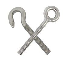 Hakenschraube Augschraube V4A Re. od. Linksgewinde M4-M12 Ösenschraube Haken A4