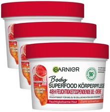 Garnier Body SuperFood Körper Bodylotion Wassermelone Hyaluronsäure 3x380ml