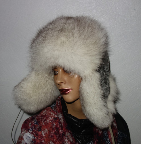Polarfuchs pelz mütze - pelz,