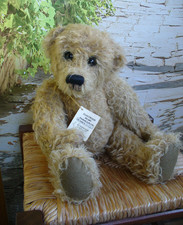 Sooo trauriger Bär sucht Zuhause: Künstlerbär aus Mohair, Künstlerteddy, Unikat