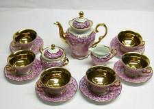 Wawel Made in Poland Mokkaservice  17-teilig Gold Orchidee sehr edel