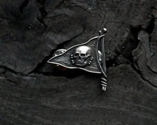 Totenkopf Pin Silber 925 Biker