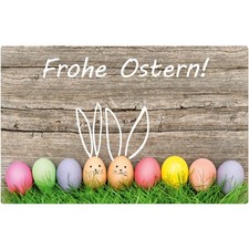 Tischsets Platzsets MOTIV abwaschbar Ostern FROHE OSTERN Osterhasen Ostereier