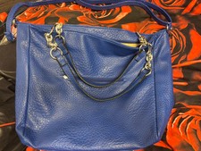 Umhängetasche Royalblau, Kunstleder