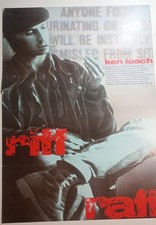 Filmplakat RIFF RAFF A1 Kinoposter 1991 Ken Loach Robert Carlyle Copeland Police