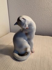 Katze porzellanfigur - katze,