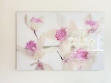 Acryl Glas Wand Bild 120x80 UNIKAT Motiv Orchidee