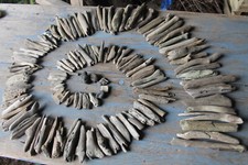 Schwemmholz Treibholz  120 Minis L 2-16 cm  550g Treibgut Schnecke Sonne Spiegel