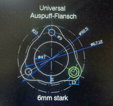 Universal Auspuff Flansch / 2