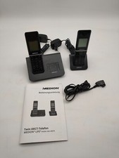 Medion DECT Schnurlostelefon mit Anrufbeantworter  2 Stationen - (MD 43074) Twin