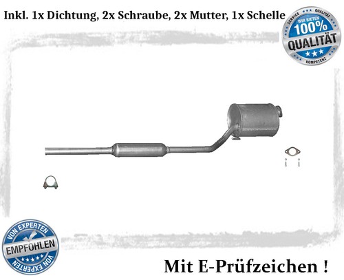 Mittelschalldämpfer für