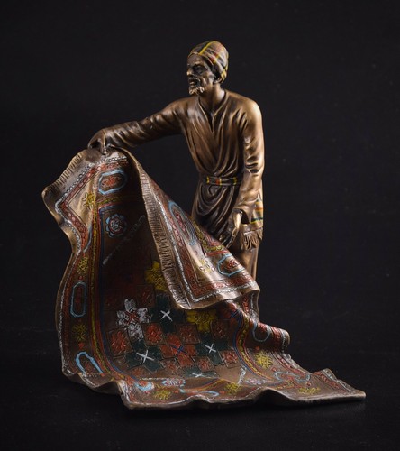 Bronzefigur araber händler - bronzefigur,