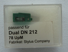Diamant Nadel für Dual DN 212 - DMS 210 / 410 / 240 - 78 UpM - NOS Schellack