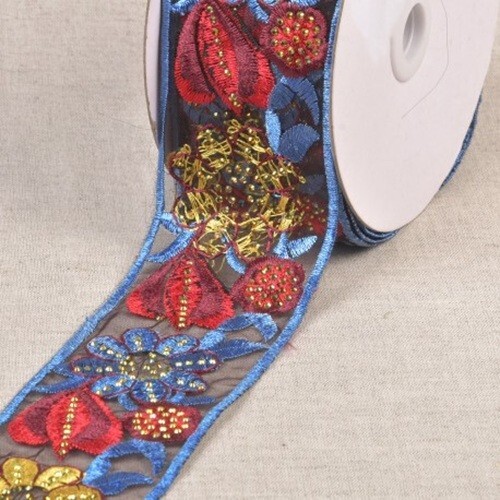 Borte organza bestickt mit - borte,,