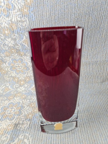 Vintage glas vase glimma - glas,