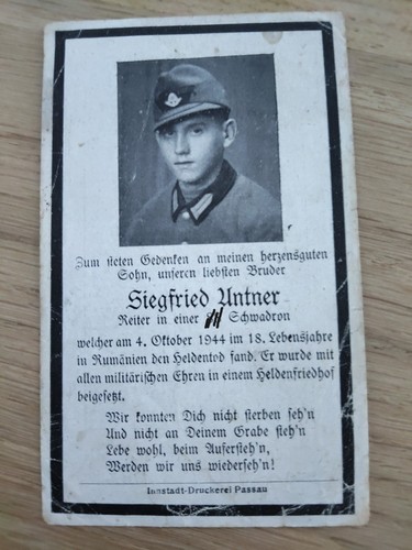 Sterbebild wk2 reiter - wk2,