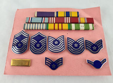 Vintage! Konvolut Rangabzeichen und Ordensbänder Abzeichen US Luftwaffe USA