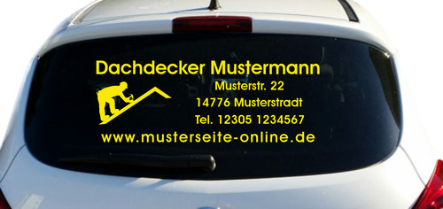 Dachdecker handwerker werbung - handwerker,