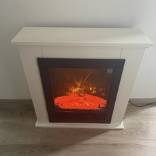 Elektrischer Kamin weiß