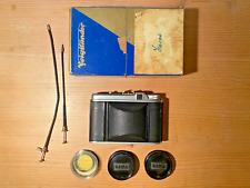 Voigtländer Analogkamera Perkeo I Vaskar 1:45/75 Sammlerstück inkl. Farbfilter 