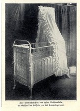 Das Kinderbettchen des ersten Kaiserenkels ( Ein Geschenk der Kaiserin ) 1906
