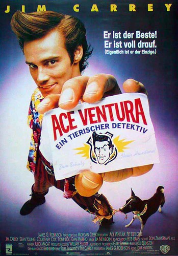 Ace ventura filmposter gerollt - ace,
