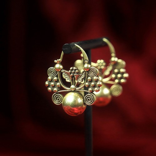 Vintage blumen ohrringe - vintage, blumen-ohrringe