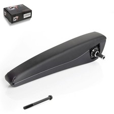 Armrest Faux Leather Black