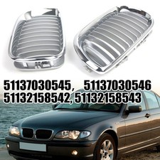 F??r BMW E46 F??r Facelift Sto?stange Gitter Vorne Paar F??r 3er 2002 2005