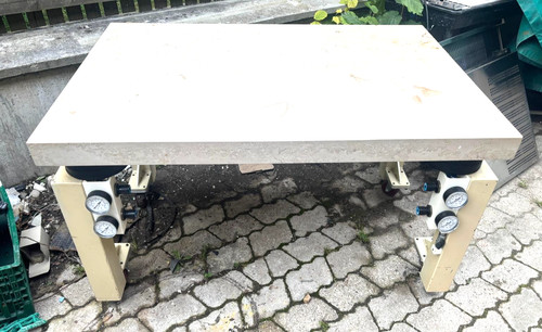 Lasertisch mit marmorplatte - marmorplatte, u
